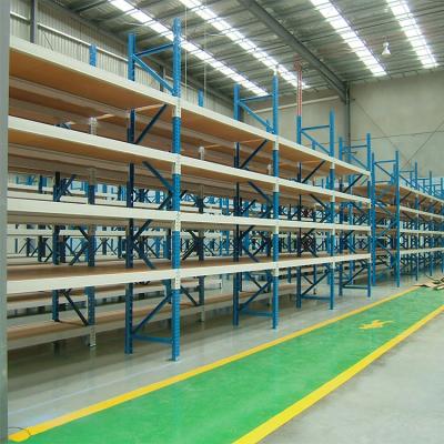 China Corrosion protection warehouse metal longspan shelving in cargo storage equipment for sale