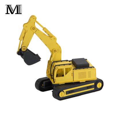 China Wholesale 2021 Color China Kids Educational Interactive Paper Excavator 3D Puzzle DIY Paper Game Other Toys Vehicle Manufacturer for sale