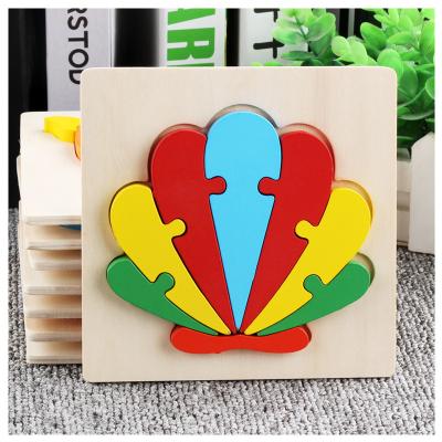 China Toy Wholesale Custom Wood Education Educational Learning Simple Shell Wooden Games Baby Board DIY Puzzle Educational Science Kids Children for sale