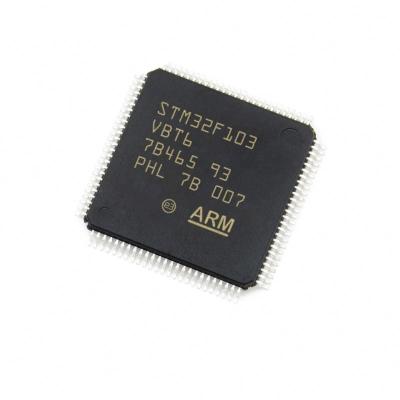 China Microcontroller Chips Normal Original IC FLASH 100LQFP STM32F103VBT6 MCU 32BIT 128KB for sale