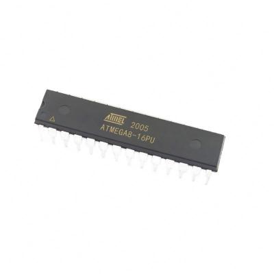 China New Original Contact Customer Service Integrated Circuit 8 Bit Microcontroller IC Block Flash 0.5kB Flash 8kB EEPROM 23 - MCU IC ATMEGA8-16PU DIP-28 for sale