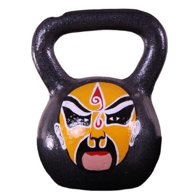 China Power Building Cast Iron Face Paint Cover Kettlebell Size Universal Hot Selling Custom for sale