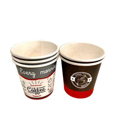 China Recyclable Disposable Paper Cup For Hot Drinks 8oz Single Wall Paper Cups For Takeaway Coffee Cup Custom for sale