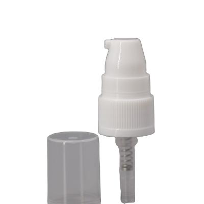 China Non Spill 18/410 18mm 20/410 Plastic Treatment Pump Ribber 20mm Smooth Spray Cap With Half PP Cap for sale