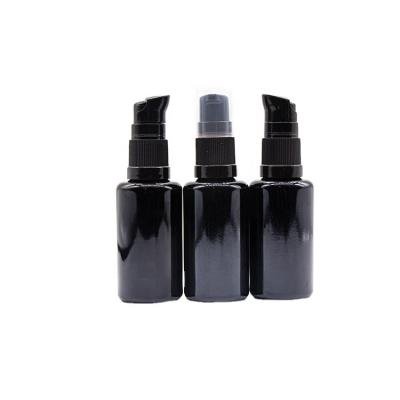 China Non Spill 18/415 Plastic Black Ribbed Treatment Cream Pump Fine Mist Spray for sale