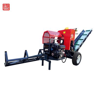 China forestry machinery repair shops log splitter firewood processor machine joystick fire wood processor automatic firewood machine for sale