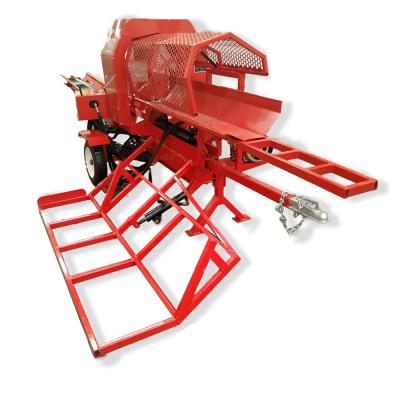 China wood splitter log firewood processors with hydraulic saw 35t large firewood processor diesel machine fire wood processor for sale