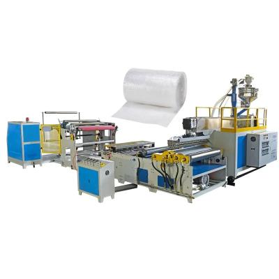 China plastic polyethylene bubble wrap film machine 2 layers pe air bubble film making machine single screw for sale