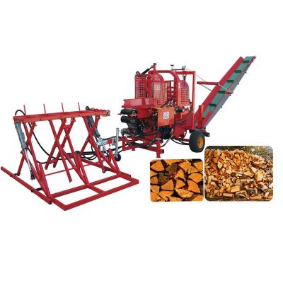 China fire wood cut and splitter machine automatic wood splitter 30t petrol engine hydraulic log cutter and splitter cylinder for sale