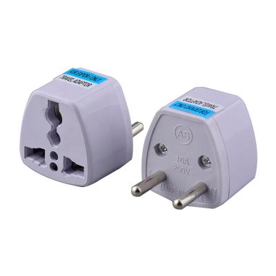 China Euro Plug Conversion Tourism 4.8mm Plug Adapter Power Converter Residential/Multi-Purpose European Travel Plug, Outlet Adapter to Universal for sale