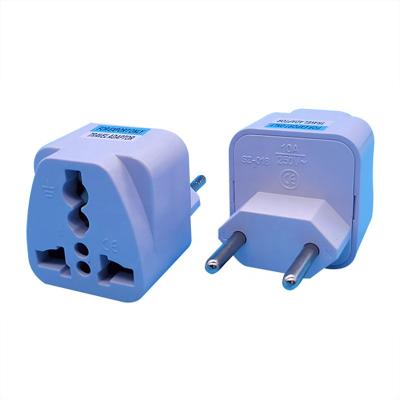 China 2Pins Universal Travel Conversion Plug Socket Power Residential / Multipurpose Adapter Suitable For Italy Chile Uruguay Syria for sale