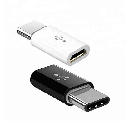 China Mobile Phone Mini Micro USB Plug Female To Type-C Male Adapter Data OTG Converter Connector Plug Fast Charging Type C For Smartphone for sale