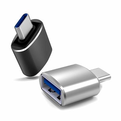 China Type C USB C Male Aluminum Alloy Shell Plug Adapter to 3.0 Female Type-C USB Converters to USB 3.0 OTG Compatible MacBook Pro, Chromebook, Pixelbook for sale