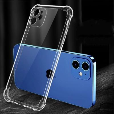 China free shipping low price Crystal Clear Absorption Protective Silicone TPU Anti-fall Cover Shockproof Phone Case For IPhone13 6G 12 11 X 7 8 for sale