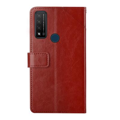 China Anti-drop Case For TCL Flip Protective Defender Shell Wallet Phone Case Leather Card Slots Shockproof For TCL 20S 20 pro 5G 20L+ Se for sale