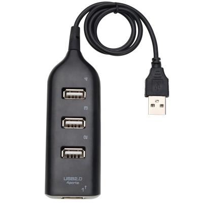 China Mini 4 Port 2.0 Hub Socket USB Hub Adapter Splitter Expansion USB Interface for Computer Mouse Keyboard Scanners Printers 4 Ports Socket USB Hub for sale