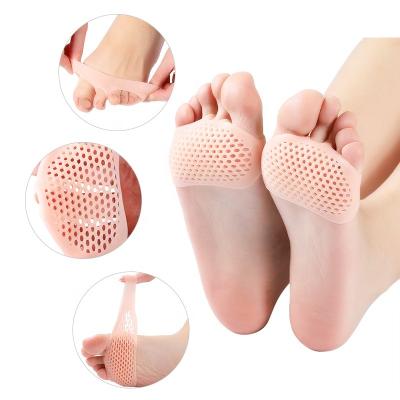 China Honeycomb Design Breathable Silicone Forefoot Cushioning Comfortable Cushioning Cooling Gel Shoes Foot Protection for sale