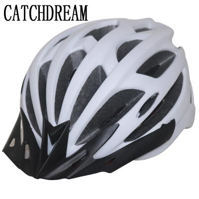 China Compounds CATCHDREAM Integral-molded Sports Cycling Helmet Mountain Road Bike Bicycle Helmets Adults With Sun Visor for sale