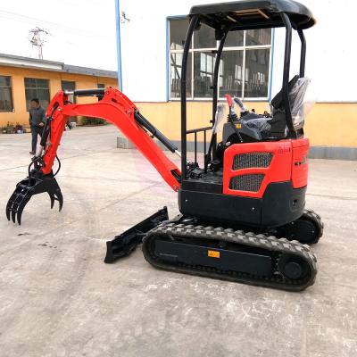 China Telescopic Track Mini Crawler Excavator 2000kg Mini Excavation Equipment for sale