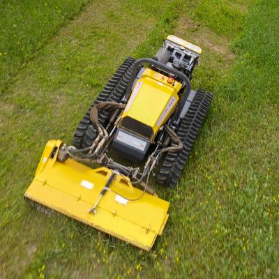 China ISO All Terrain Electric Remote Control Lawn Mower Yanmar Engine Hydraulic Platform for sale