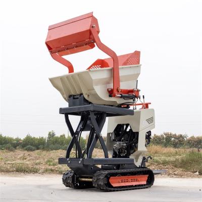 China 6.5hp / 3600rpm Rated Power Mini Crawler Dumper For Heavy Loads for sale