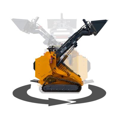 China Compacto Mini Skid Steer Loader Com 0.2m3 Capacidade de Balde e 2220 mm de comprimento total à venda