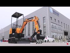 HT10B 1000kg Crawler Hightop Mini Excavator EPA/EURO 5 Home Use Small Digger