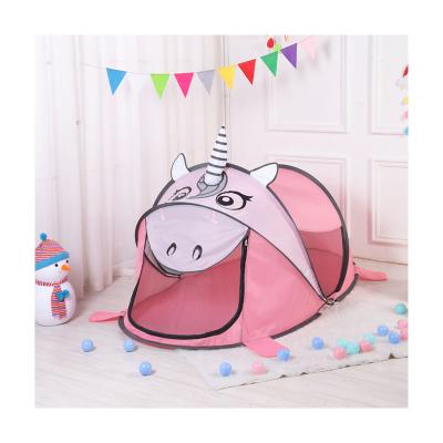 China Soft Toy Fast Supply Kids Indoor Playhouse Tents Ship Pink Foldable Toy Tents New Product DIY Tent For Children for sale