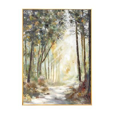 China Environmental Materials 100% Handmade Modern Abstract Landscape Oil Painting Canvas Wall Art Tree Oil Paintings for sale