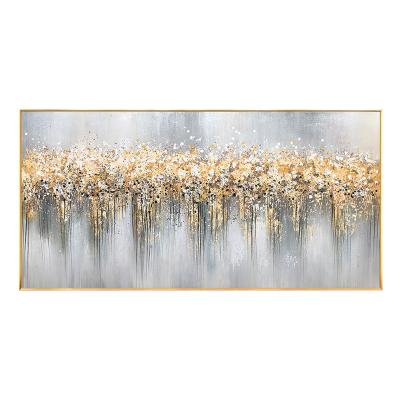 China Oil Painting Decoration Heavy Gold AR Textured Canvas Modern Style Materials 100% Environmental Abstract Hand Painted High Quality for sale