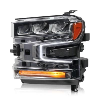 China New Design Antiquated PC+ABS Wholesale LED Headlights Auto Lighting System With High Low Beam For Silverado 2019 (Driver KTL Side) for sale