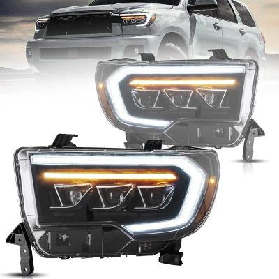 China Archaic PC+ABS Factory 2007-2013 Sequential Turn Signal For Tundra Headlight Full Led Projector Headlamps For 2007 Toyota Tundra for sale