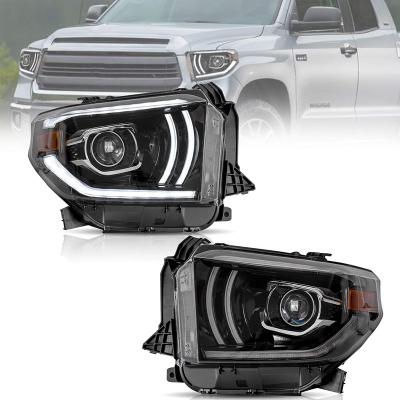 China Archaic PC+ABS HOT Manufacturer For 2014 2015 2016 2017 2018 2019 Tundra Headlights With Full Led Projector For 2014-2019 Toyota Tundra for sale