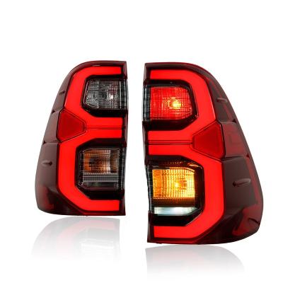 China PC+ABS Archaic New Design Full Led Tail Lights Assembly With Sequential Turn Signal Tail Lamp For Toyota Hilux 2015-2020 Rear Lamp for sale