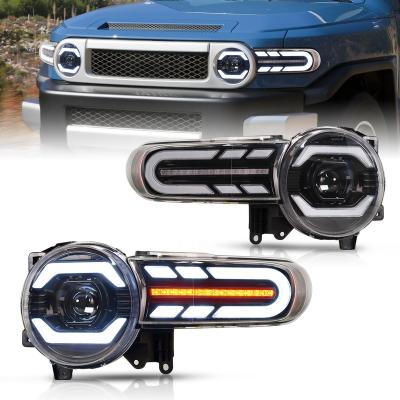 China Archaic PC+ABS auto headlight modified car led headlight for Toyota FJ cruiser headlights 2007-17 plug and play for sale