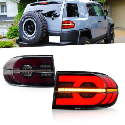 China PC+ABS Archaic Design Tail Light Assembly Suit New 2007-2014 Year Sequential Turn Signal Tail Lights For 2007-2014 Toyota FJ Cruiser for sale