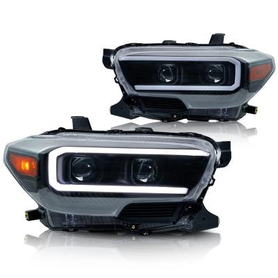 China PC+ABS Factory Archaic Sequential 2015-2020 Full LED Headlight 2015-2020 Front Lights For Toyota Tacoma Headlights for sale