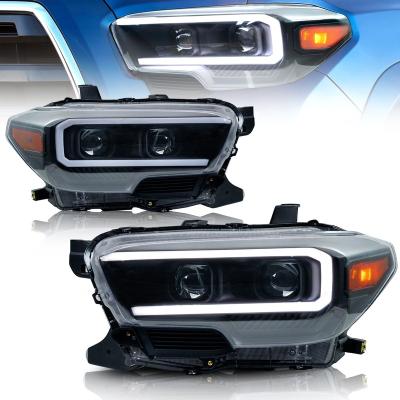 China Full LED Sequential Headlight 2015-2020 Full LED Front Headlights For Toyota Tacoma 2015-2020 Turn Signal Archaic New PC+ABS Design for sale