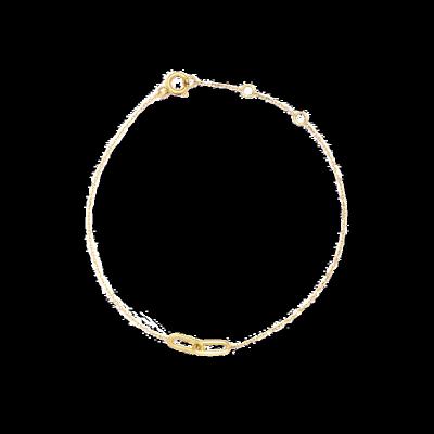 China Custom Wholesale TRENDY Personalized High Jewelry Gorgeous 18k Gold Plated 925 Sterling Silver Adjustable Links Minimalist Bracelet for sale