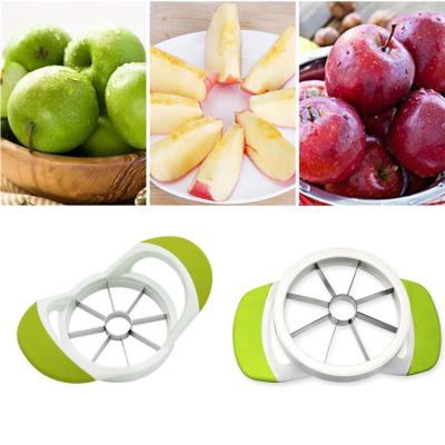 China Amazon Hot Sale Kitchen Instruments Stainless Steel Blade Apple Slicer Hollow Puncher Stocked Wholesale Fruit Cutter for sale