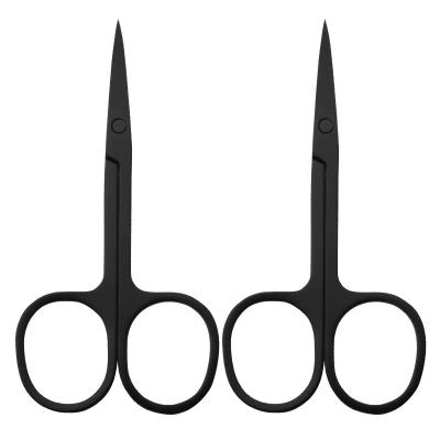 China Right Handed Small Scissors Stainless Steel Professional Custom Trimming Beauty Eyebrow Scissors for sale