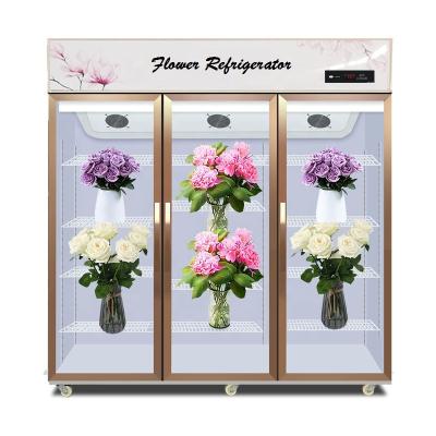 China New High Quality Display Refrigerator Single-temperature Flower Design Flower Refrigerator Flower Refrigerator for sale