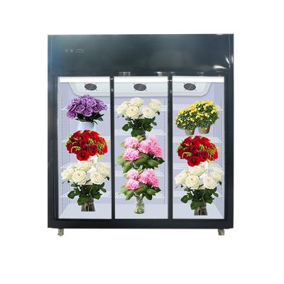 China Hotel Flower Refrigerator Display Fridge Supermarket High Quality Flower Display Upright Flower Refrigerator for sale