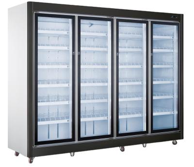 China Single-temperature Upright Glass Door Refrigerator Cold Drink Display Cooler for sale