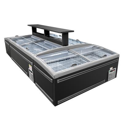 China Best Option Nice High Price Commercial Grade Large Ice Cream Supermarket Chest Freezer Showcase for sale