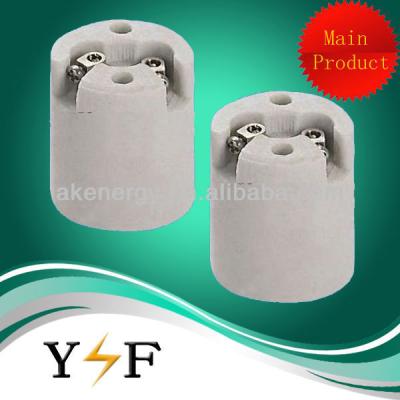 China White Screw Ceramic Body E12 Lamp Holder for sale