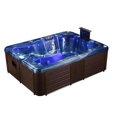 China Freestanding Spa Pool Whirlpool 8 Person Hot Tub Lazy Outdoor Bath Spa With Jacuzzier And Massage Party Bath for sale