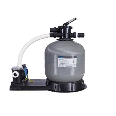 China Factory Sale PSF350 Fiberglass/Acrylic Stainless Steel/ Portable Top Mount Sand Filter With Combo Pump For Swimming Pool for sale