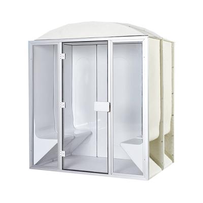 China Cheap Mini Home 4 Person Outdoor Computer Control Panel Sauna Wet Steam Bath For Sale for sale