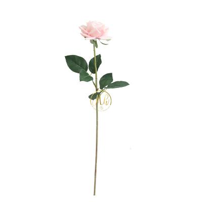 China Laxtex Real Touch MHJ39 Artificial Flower Realistic Wholesale Artificial Single Roses Flowers For Wedding Decoration for sale